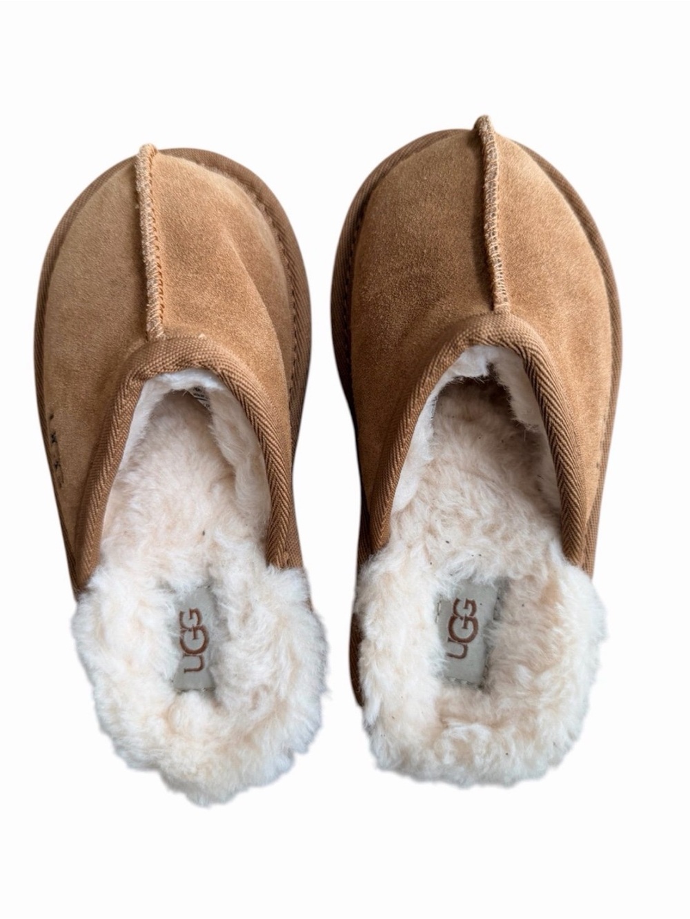 UGG Kids Chestnut Brown Sheepskin Mule Slippers